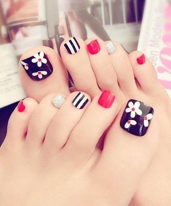Toe Nail Designs With French Tips