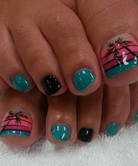 Toe Nail Designs With French Tips