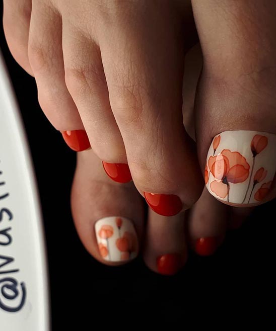 Toe Nail Fall Designs