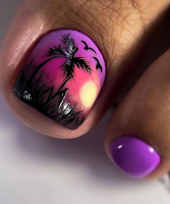 Toe Nails Design Fall