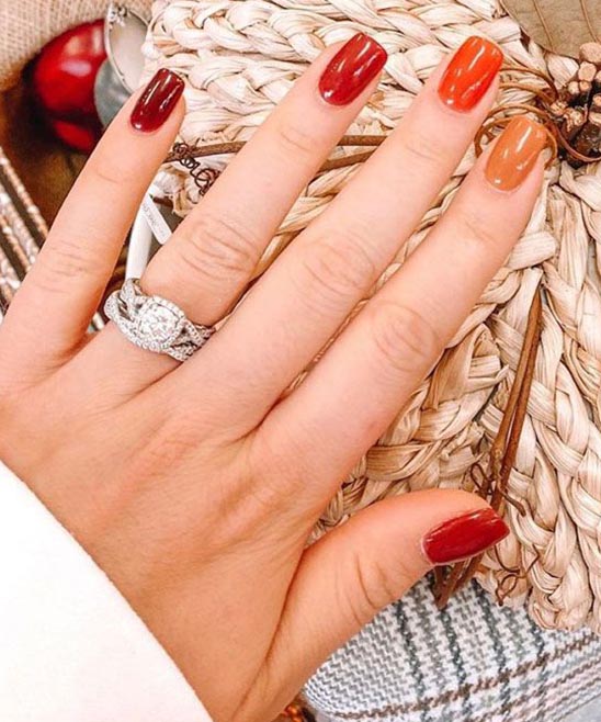 Tree Toe Nail Design Fall