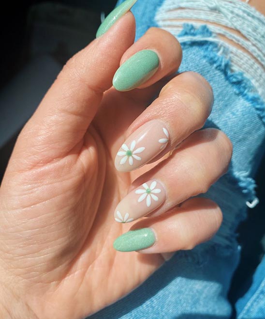 Trendy Almond Nail Designs French Tip