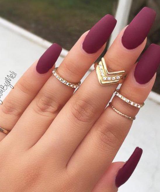 What Color Nail Polish Goes With Burgundy Dress