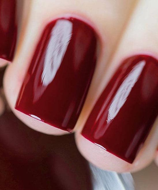 What Color Nails for Burgundy Dress