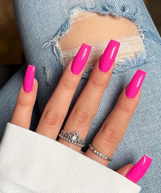 What Does Pink Colored Coffin Nails Mean