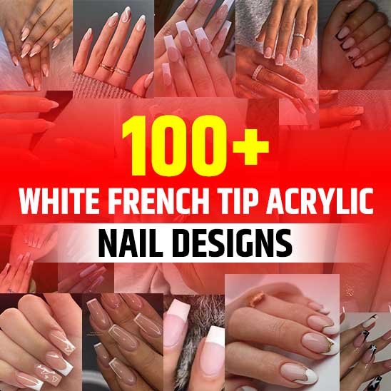 White French Tip Acrylic Nails