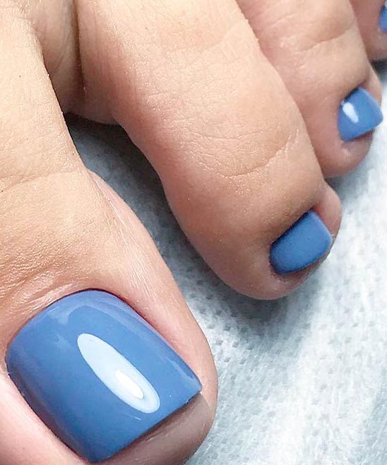 White French Toe Nail Designs