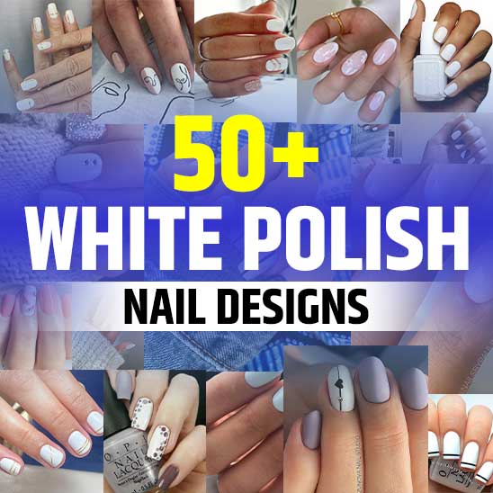 Nail Designs on White Polish