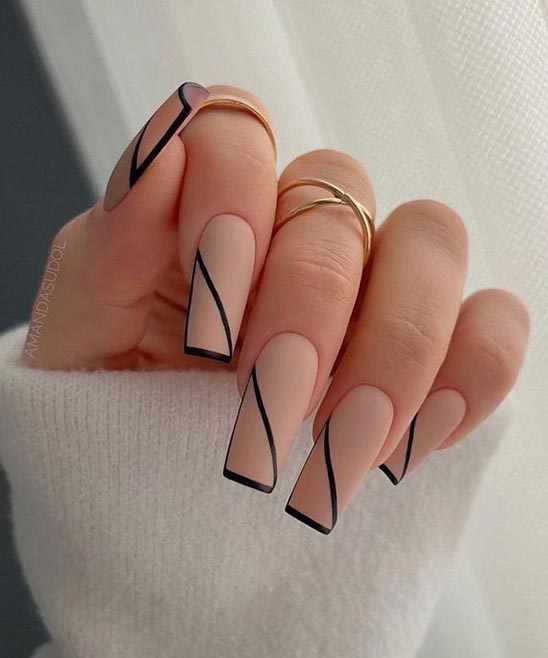 White and Pink Ombre Nails Coffin