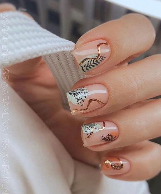 Winter French Tip Nail Designs
