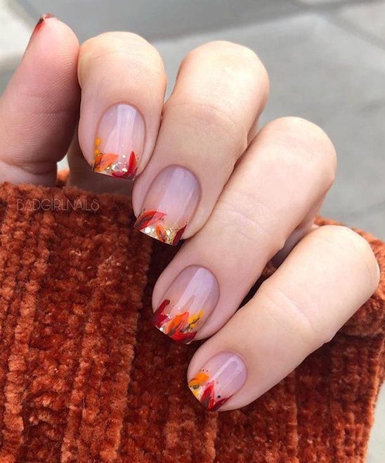 2023 French Tip Halloween Nails