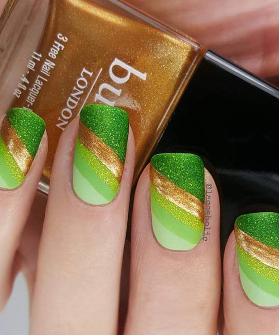 Acrylic Nails for St Patrick's Day