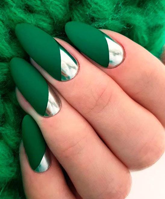 Top 126+ green dress nails best ceg.edu.vn