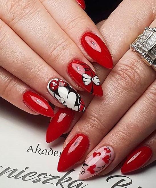 Acrylic Valentine's Day Nails