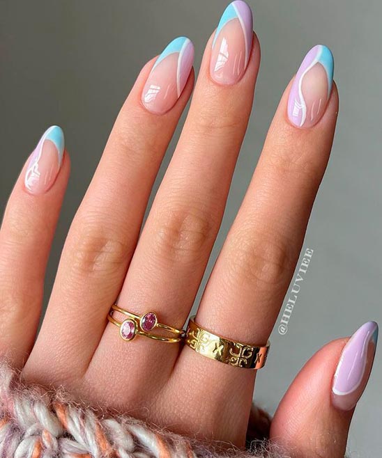 All Gold Almond Nails