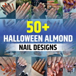Almond Halloween Nails
