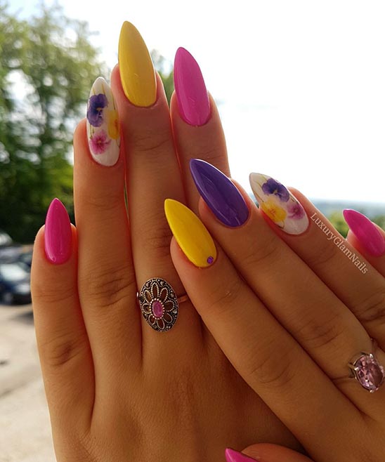 Almond Nail Spring Designs