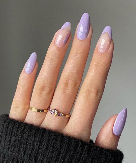 Almond Nails White and Gold