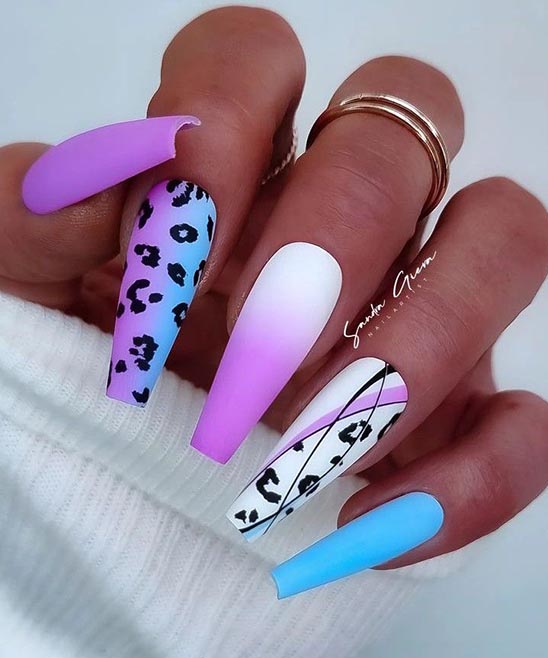 Almond Nails With Rhinestones