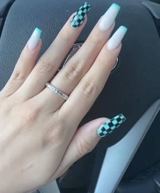 Animal Print Acrylic Nails
