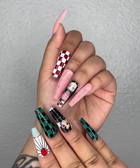 Anime Character Nails