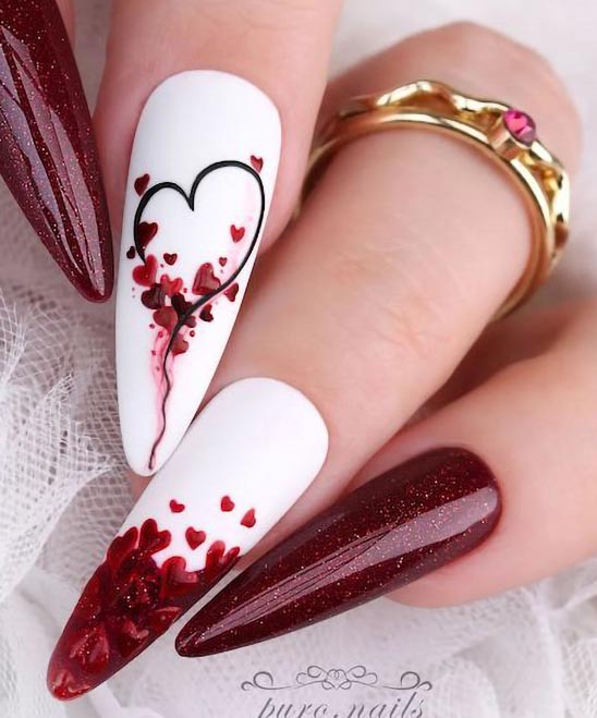 Anti Valentines Day Nails