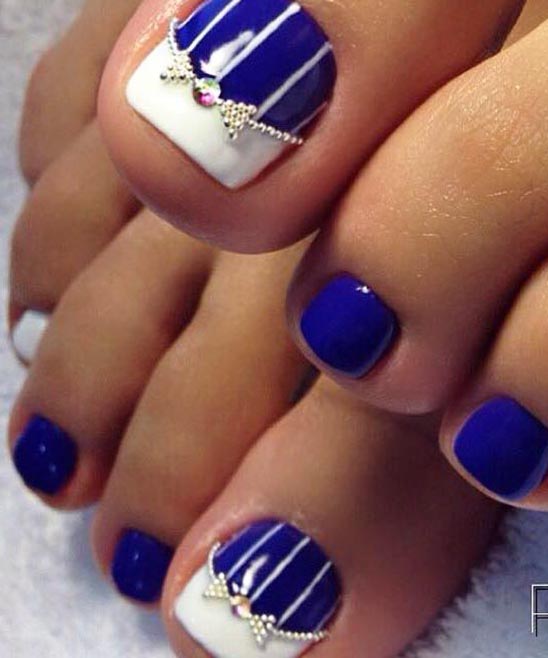 Baby Blue Toe Nail Designs
