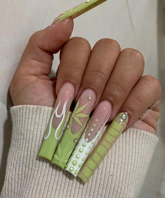 Basic Simple Flower Nail Designs