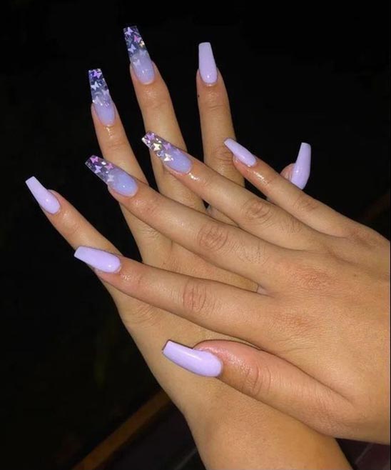 Birthday Nail Designs Coffin Shape