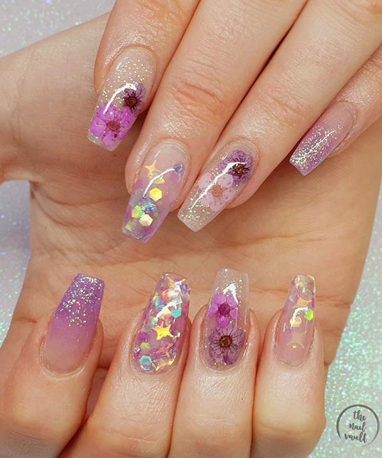 Birthday Nail Designs Coffin Shape