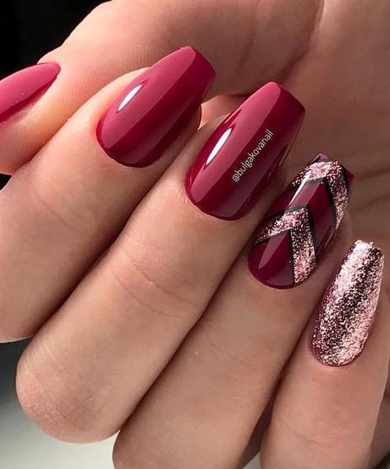 Black Christmas Tree Nails