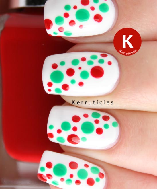 Black Coffin Christmas Nails