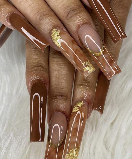 Black Coffin Nails Design