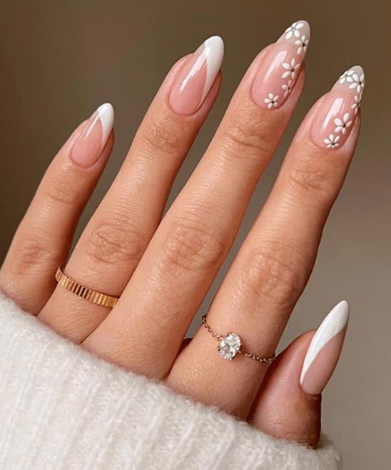 Black Flower Nail Designs