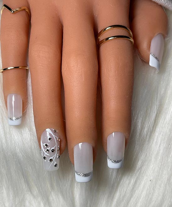 Black French Christmas Nails