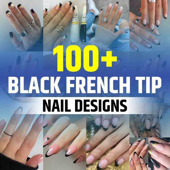 Black French Tip Nails