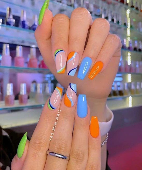 Black French Tip Nails With Gold