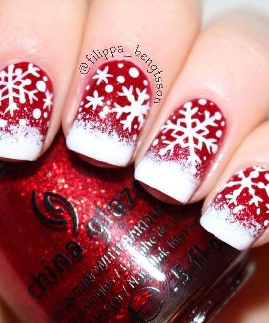 Black Gold Christmas Nails