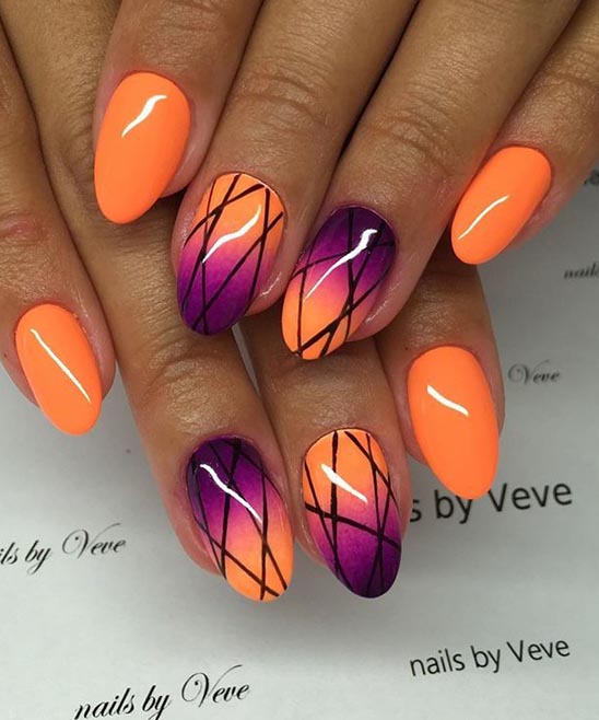 Black Gold Christmas Nails