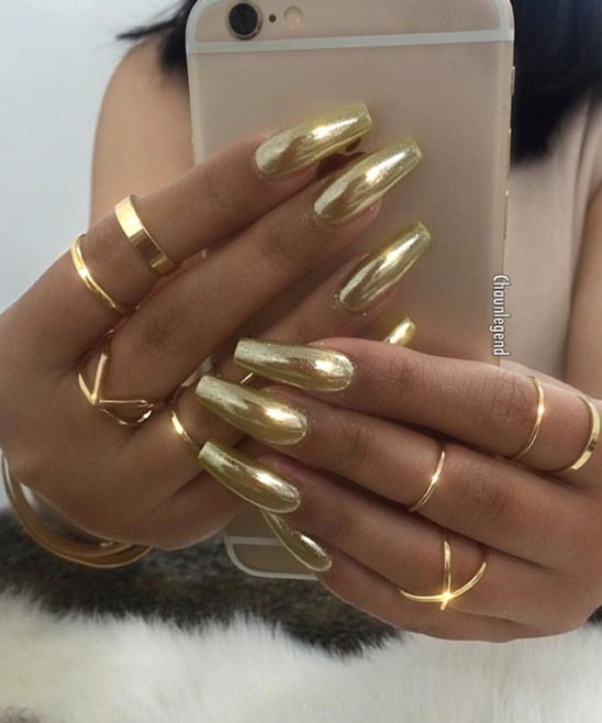 Black Gold Nails