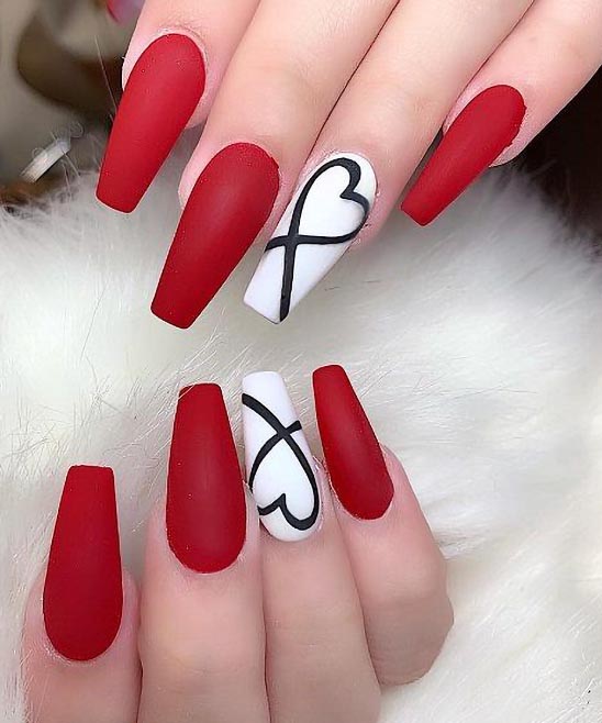 Black Nail Designs Coffin