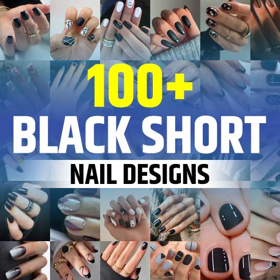 Black Short Nails