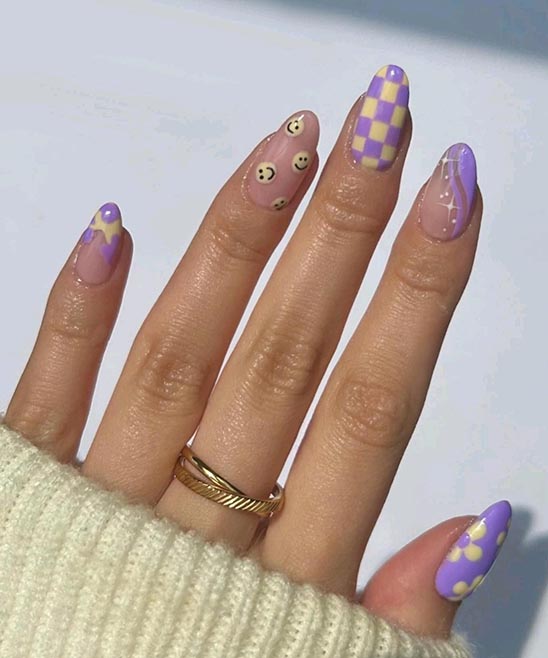 Black Silver Christmas Nails