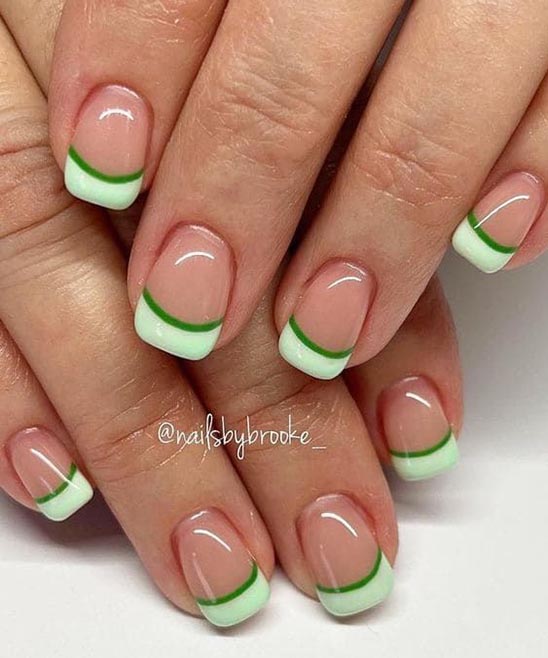 Black St Patrick's Day Nails
