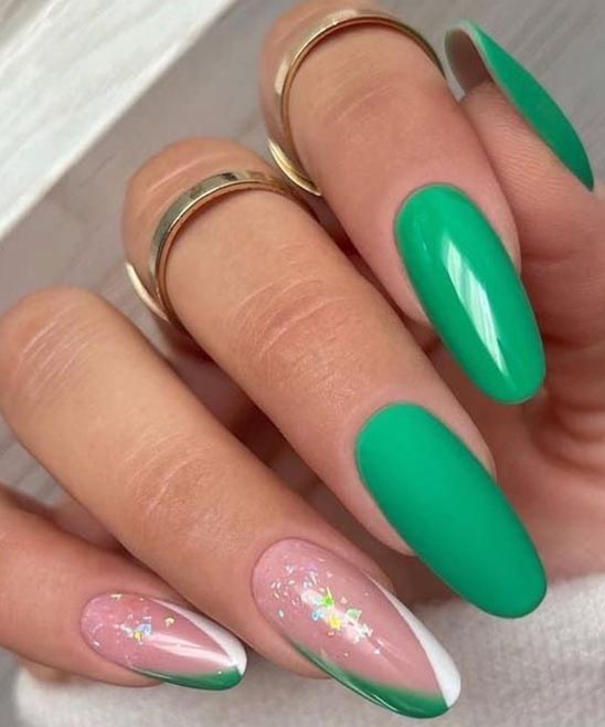 Black St Patricks Day Nails