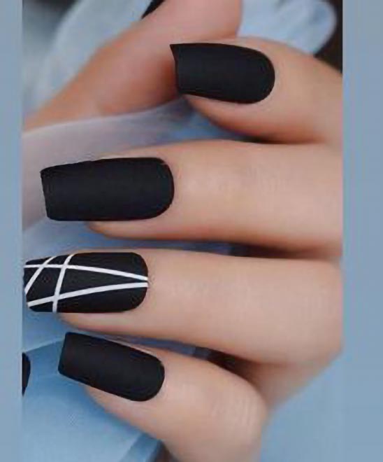 Black Valentine Nail Designs