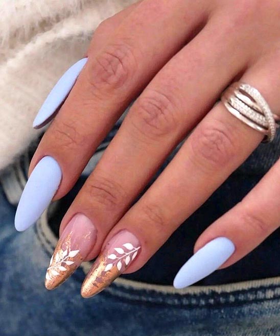 Black and Gold Nails Almond