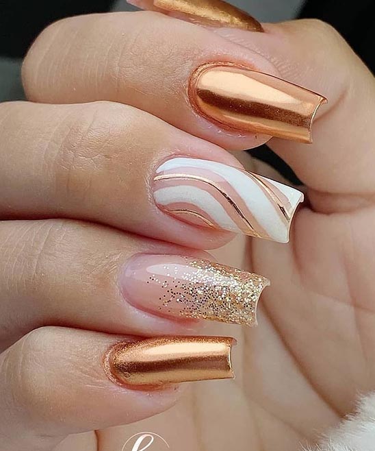 Black and White Christmas Nails