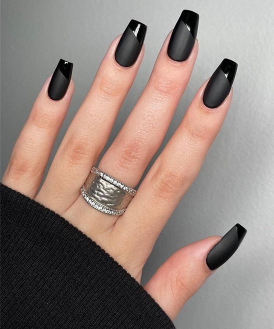 Black and White Nail Art Designs for Short Nails