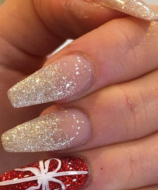 Blue Christmas Nails Designs